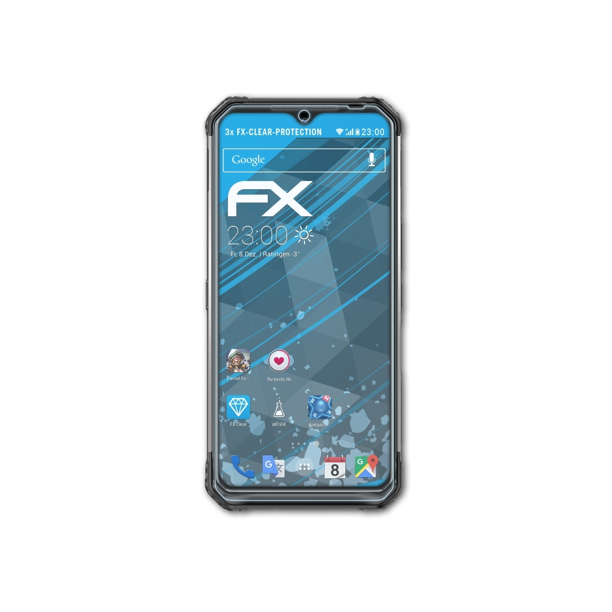 S95 ATFOLIX Displayschutz(für 3x FX-Clear Doogee Pro)