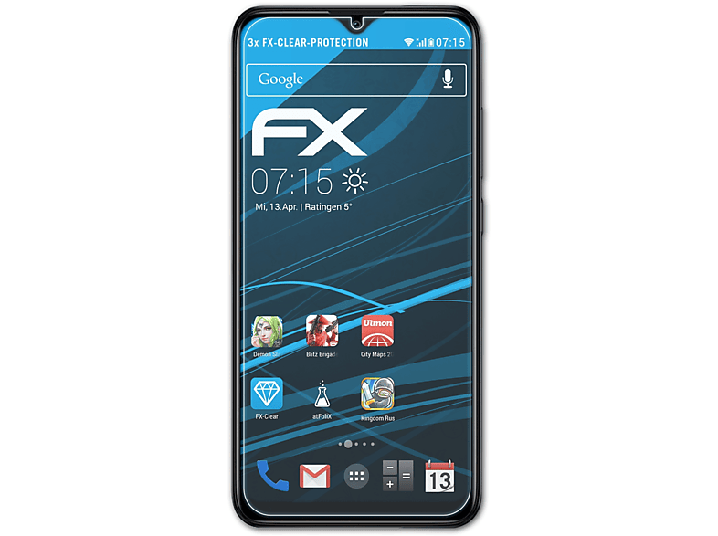 ATFOLIX 3x FX-Clear Displayschutz(für Xiaomi Redmi 8A)