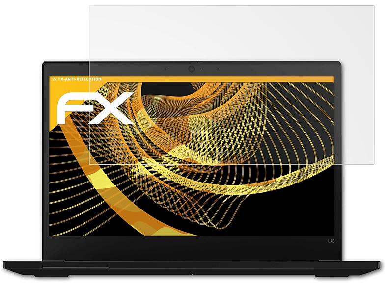 2x L13) FX-Antireflex ThinkPad ATFOLIX Displayschutz(für Lenovo