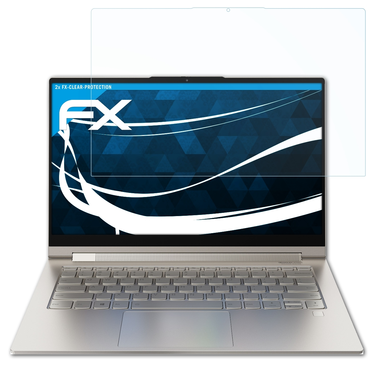 ATFOLIX 2x FX-Clear Displayschutz(für C940 Inch)) Yoga (14 Lenovo