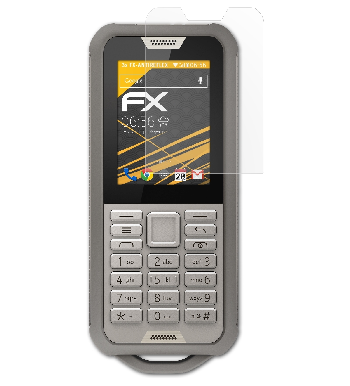 ATFOLIX 3x FX-Antireflex Displayschutz(für Nokia Tough) 800