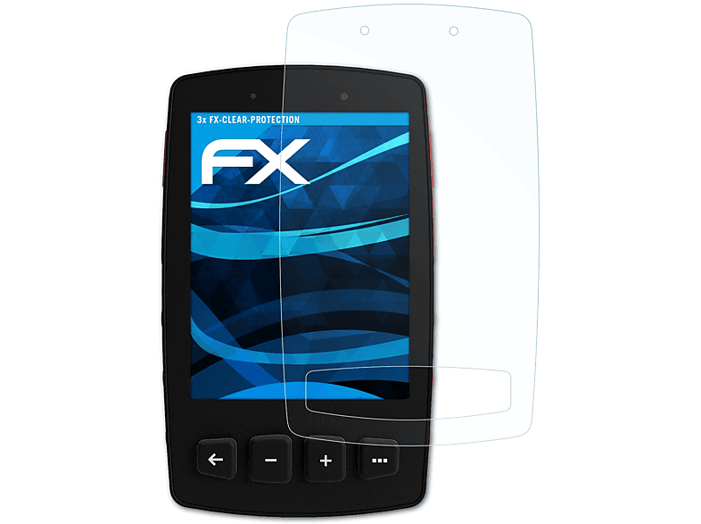 ATFOLIX 3x FX-Clear Displayschutz(für TwoNav Trail 2)