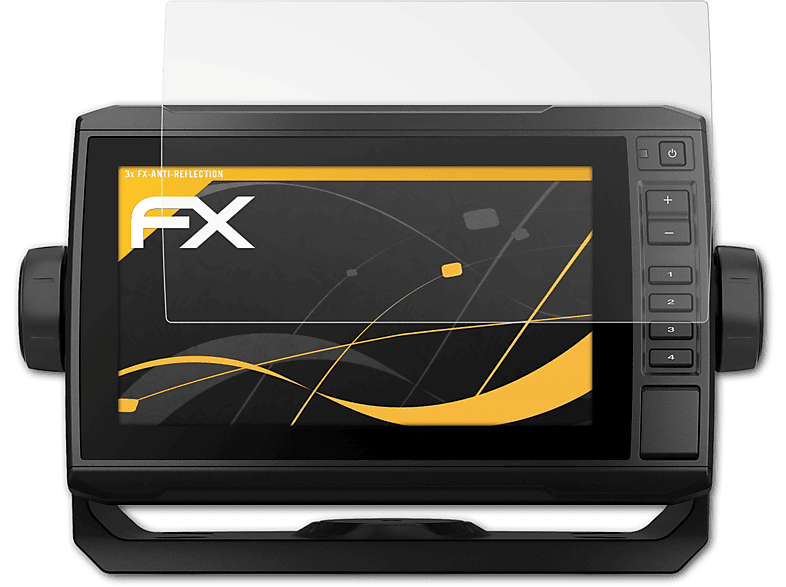 ATFOLIX 3x FX-Antireflex Displayschutz(für Garmin ECHOMap UHD 72sv)
