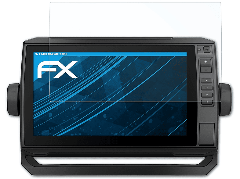 ATFOLIX 3x FX-Clear Displayschutz(für Garmin ECHOMap UHD 92sv)