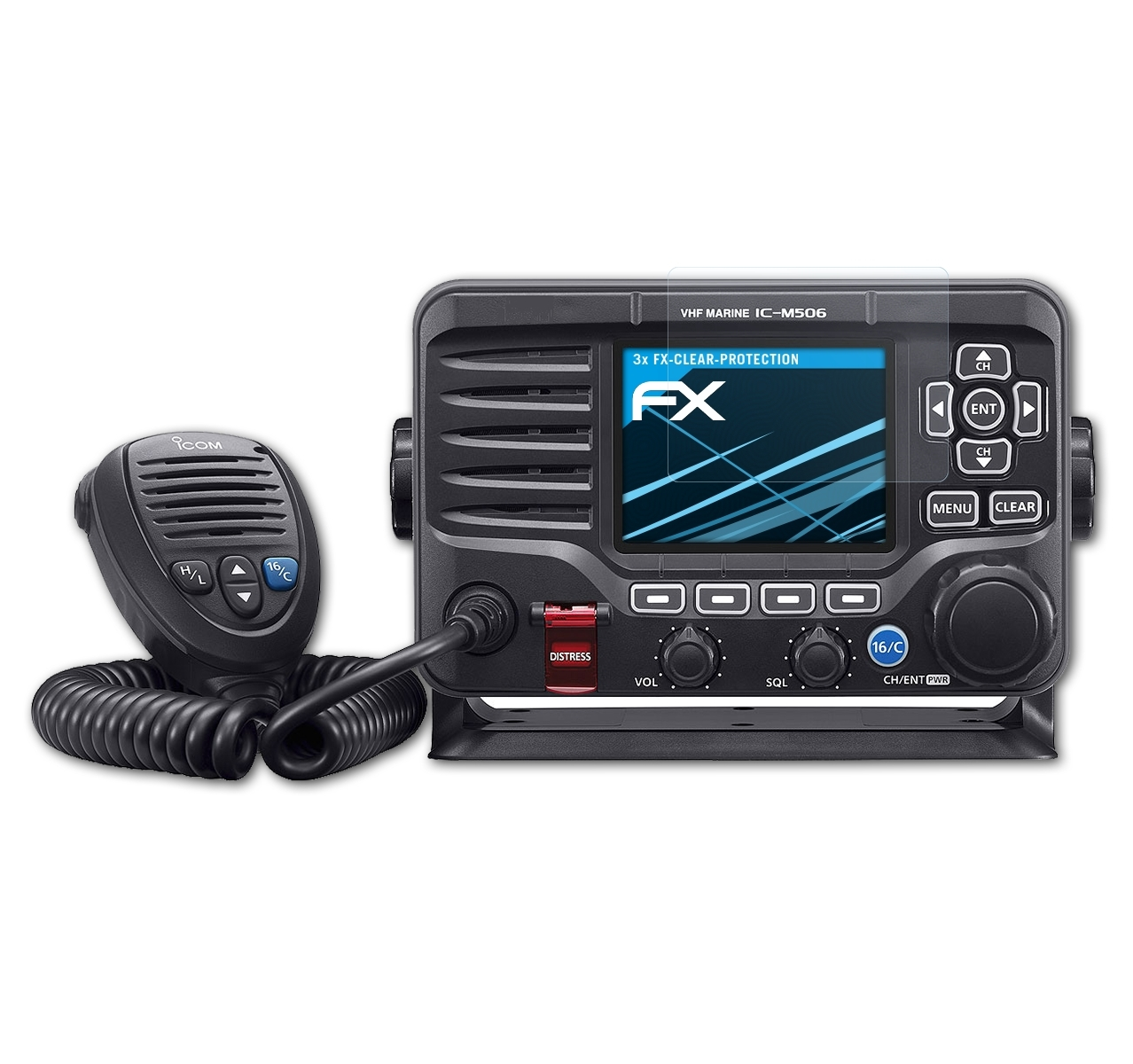 ATFOLIX Displayschutz(für 3x IC-iM506GE) FX-Clear Icom