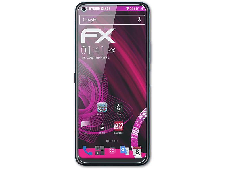 ATFOLIX FX-Hybrid-Glass Schutzglas(für Nokia 8.3 5G)