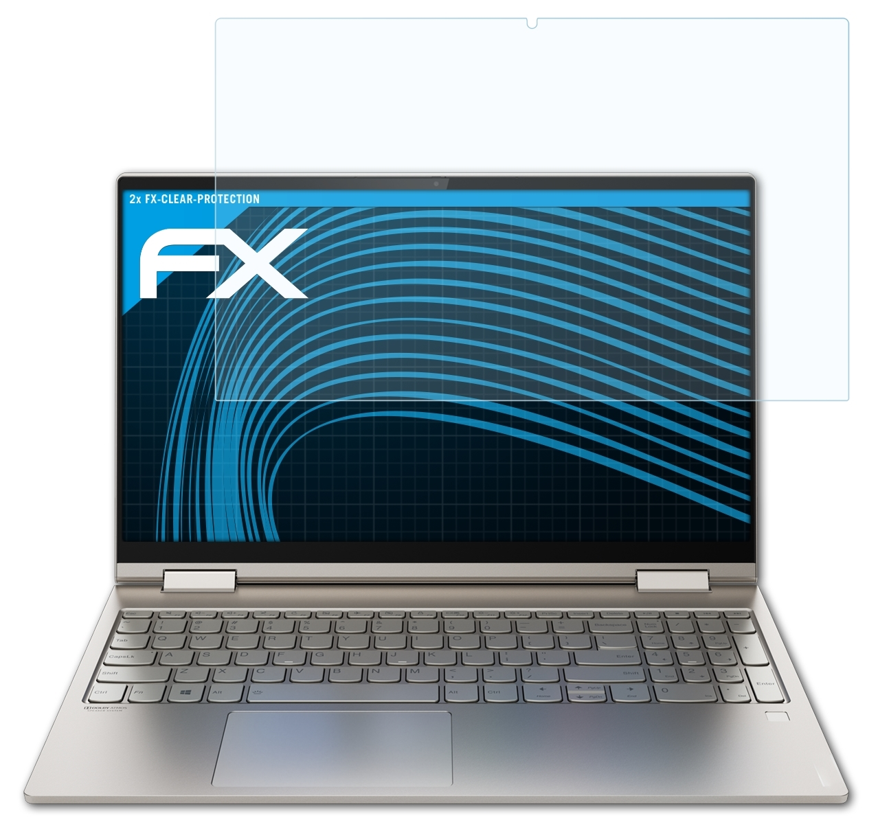 ATFOLIX 2x FX-Clear Inch)) Displayschutz(für (15 Yoga C740 Lenovo