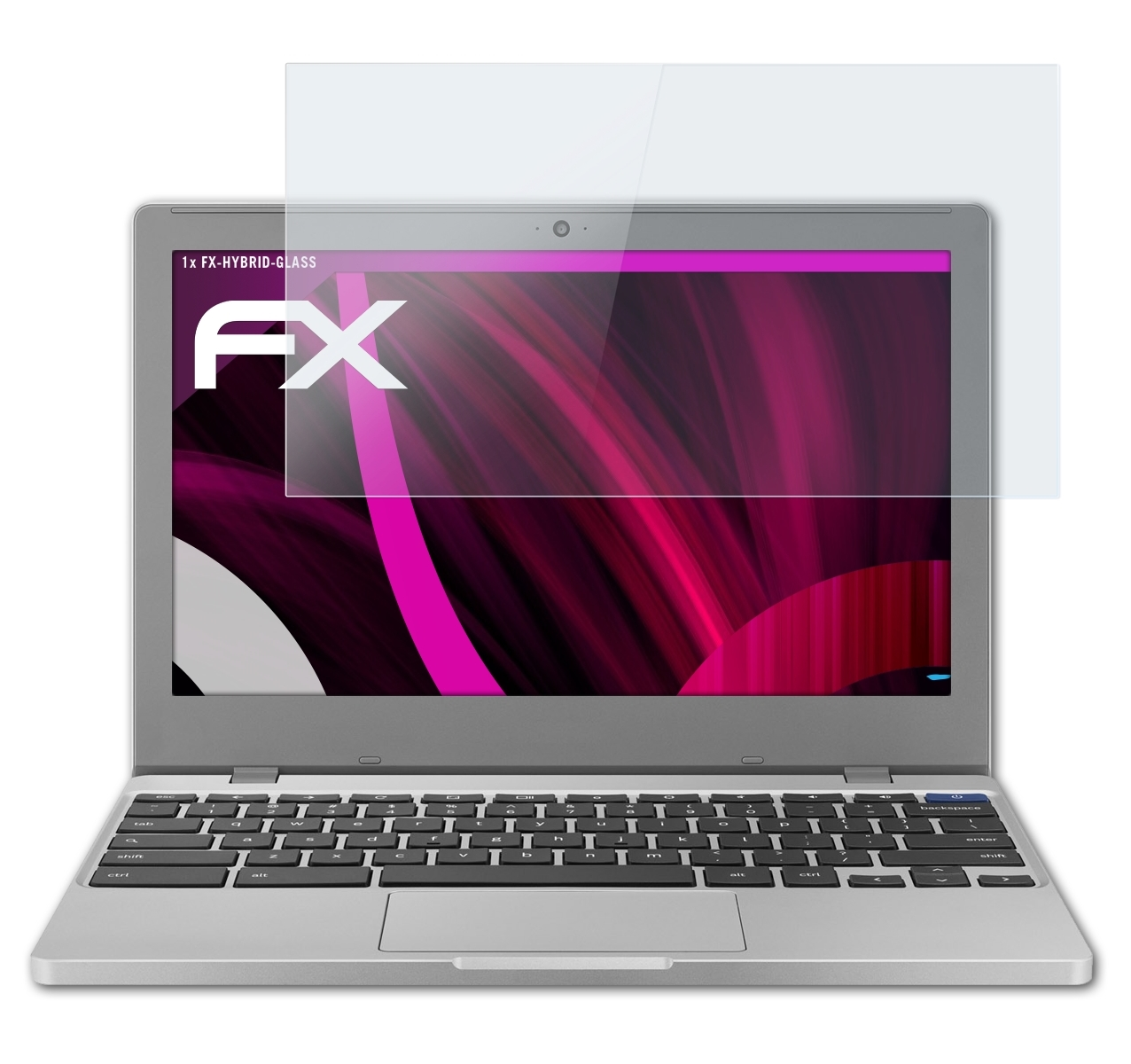 ATFOLIX FX-Hybrid-Glass Schutzglas(für Samsung 4 inch)) (11.6 Chromebook