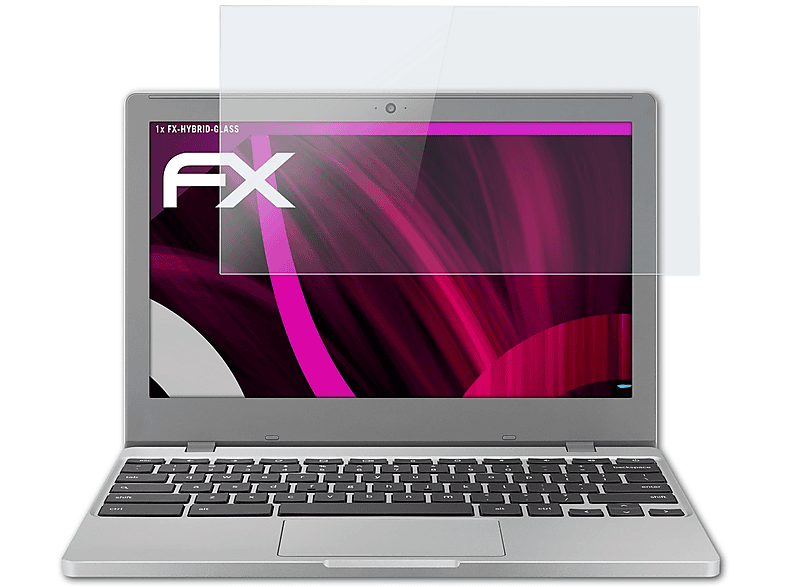 ATFOLIX FX-Hybrid-Glass Schutzglas(für Samsung Chromebook 4 (11.6 inch)) | Pflege & Schutz