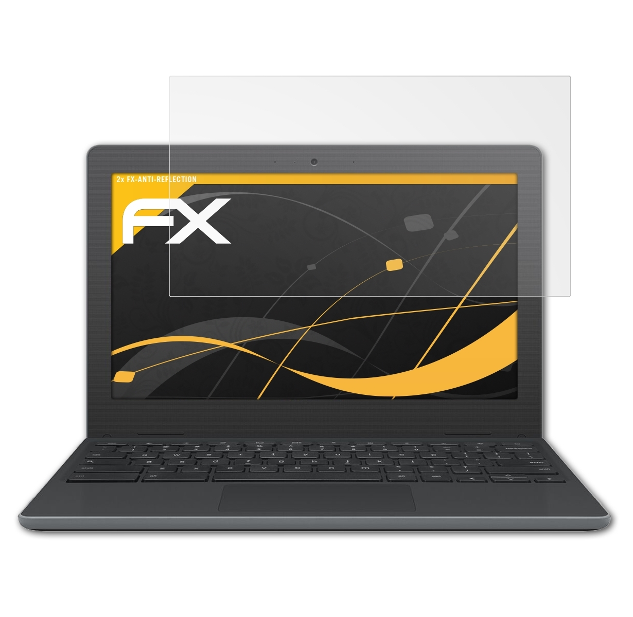 ATFOLIX C204 Displayschutz(für 2x (C204MA)) Chromebook FX-Antireflex Asus