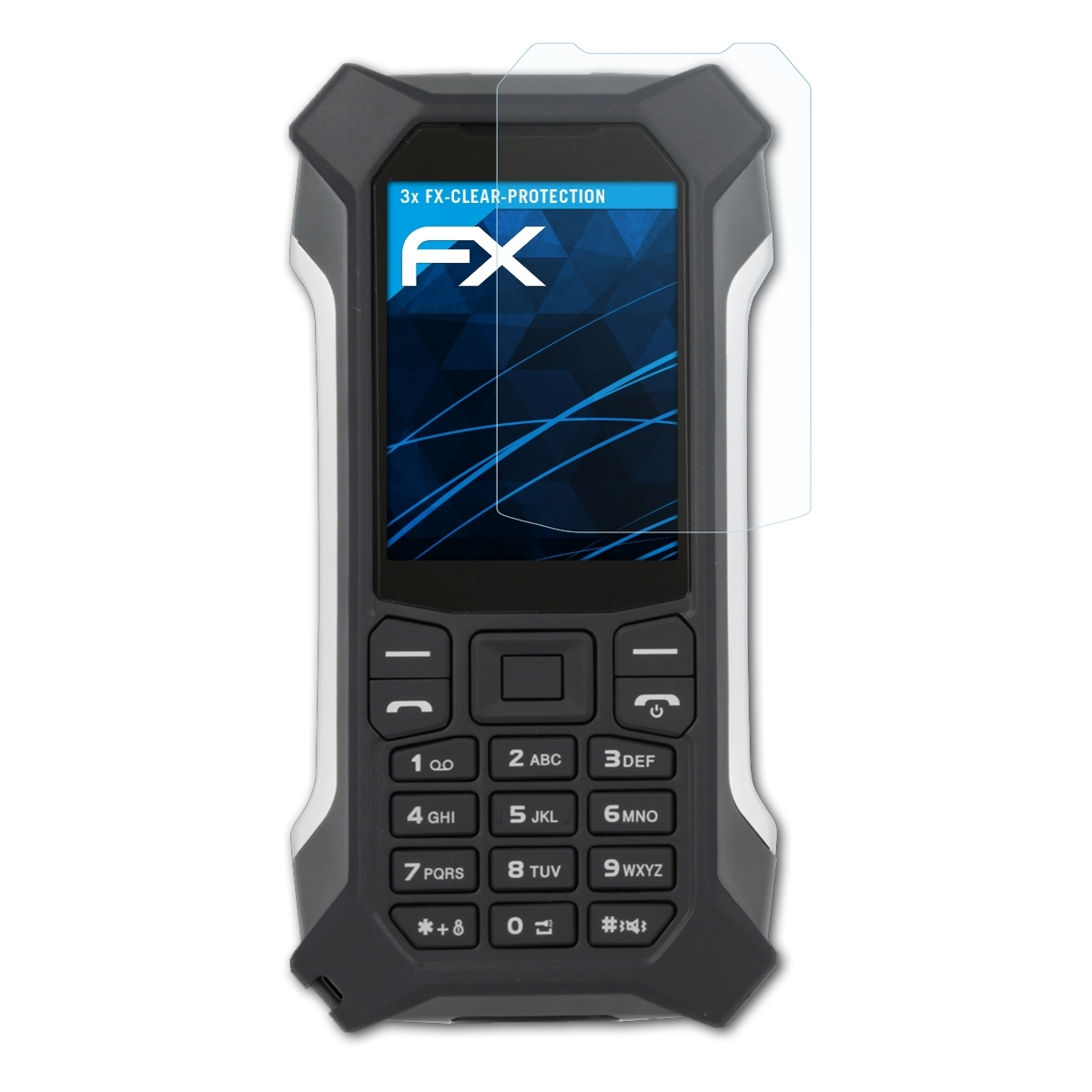 Displayschutz(für 3x myPhone ATFOLIX FX-Clear Hammer Patriot+)