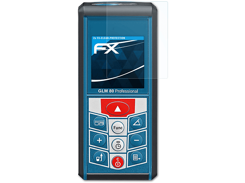 ATFOLIX 2x FX-Clear Displayschutz(für Bosch GLM 80)