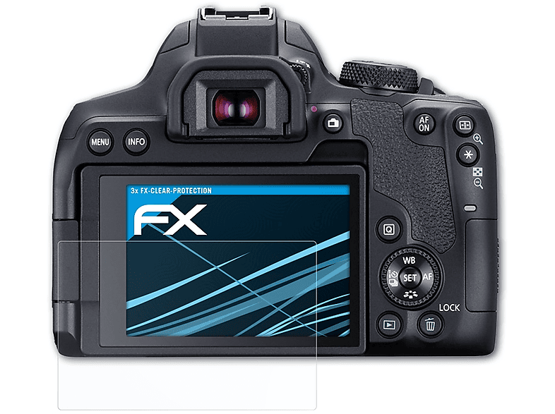 ATFOLIX 3x FX-Clear Displayschutz(für Canon EOS 850D)
