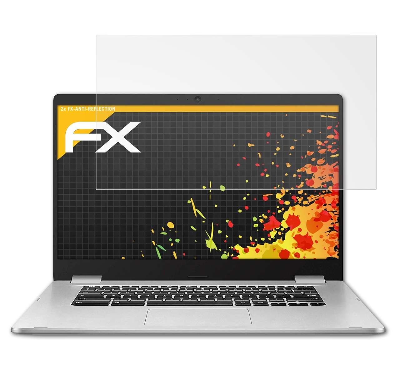 ATFOLIX 2x FX-Antireflex Displayschutz(für Asus Chromebook C523 (C523NA))