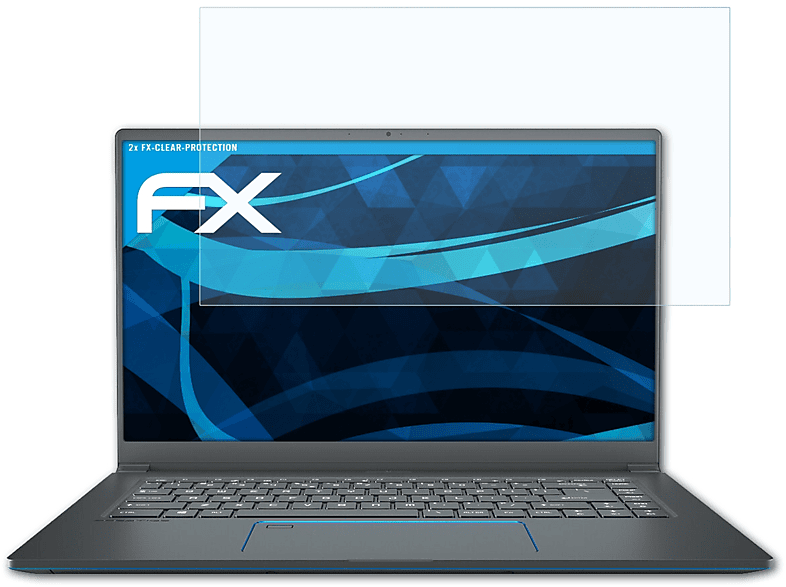 ATFOLIX 2x FX-Clear Displayschutz(für MSI Prestige 15)