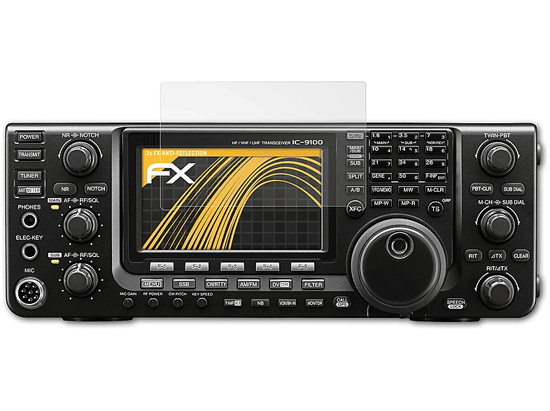 3x FX-Antireflex Displayschutz(für Icom IC-9100) ATFOLIX