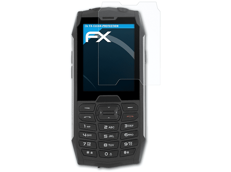 ATFOLIX 3x FX-Clear Displayschutz(für myPhone Hammer 4+)