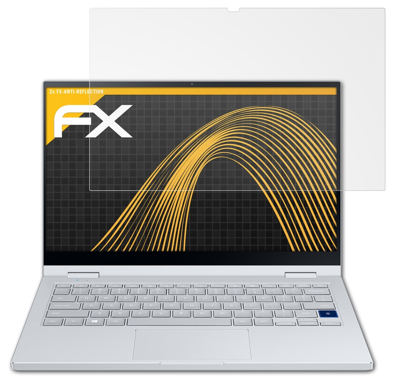 (13 inch)) Samsung FX-Antireflex ATFOLIX 2x Book Displayschutz(für alpha Galaxy Flex
