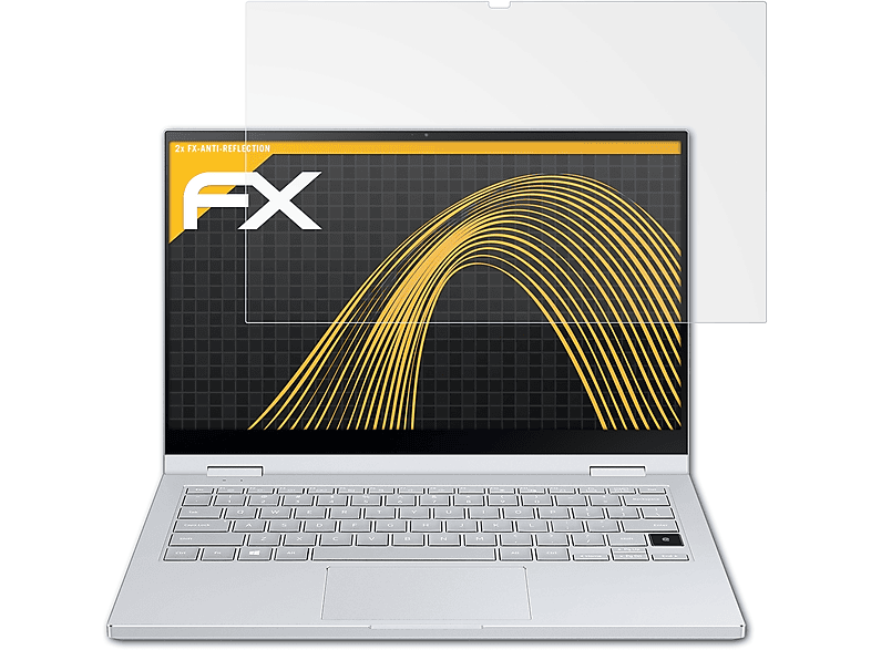 (13 alpha Book Samsung ATFOLIX FX-Antireflex Flex Displayschutz(für inch)) Galaxy 2x