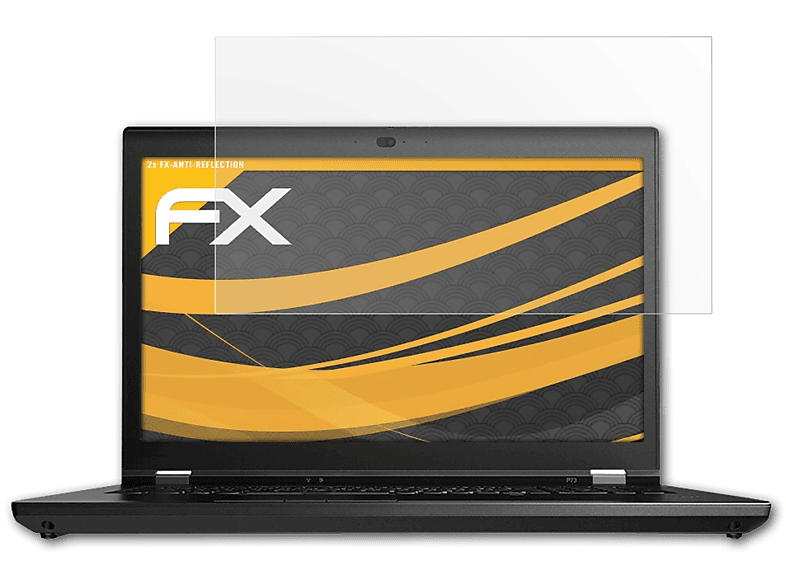 ATFOLIX 2x FX-Antireflex Displayschutz(für Lenovo ThinkPad P73)