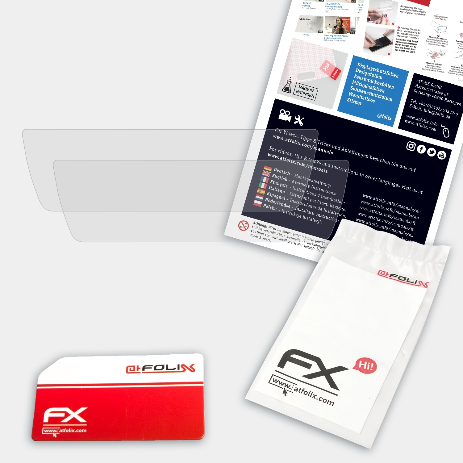 ATFOLIX 2x Experience PrimaDonna DeLonghi FX-Antireflex Elite Displayschutz(für (ECAM656.85.MS))