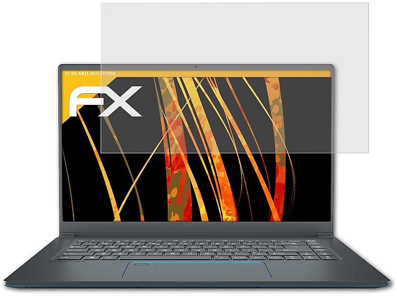 ATFOLIX 2x FX-Antireflex Displayschutz(für MSI Prestige 15)