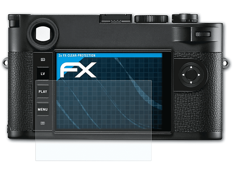 Displayschutz(für Monochrom) M10 Leica ATFOLIX FX-Clear 3x