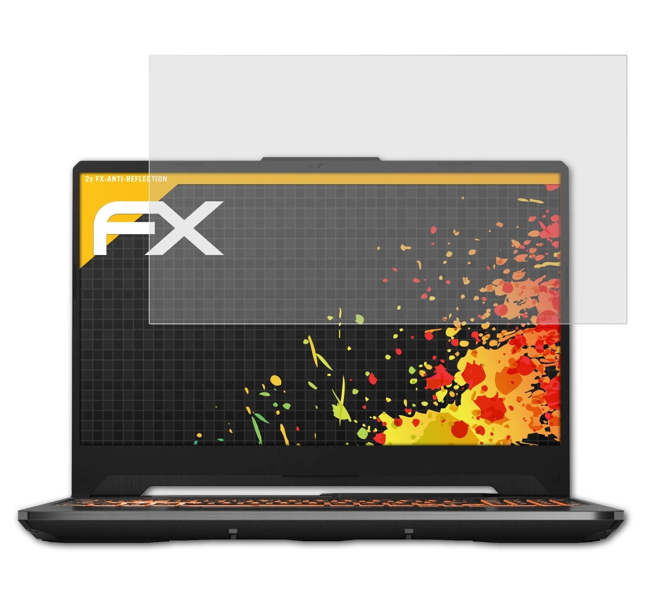 ATFOLIX 2x FX-Antireflex Displayschutz(für Gaming Asus A15 (2020)) TUF