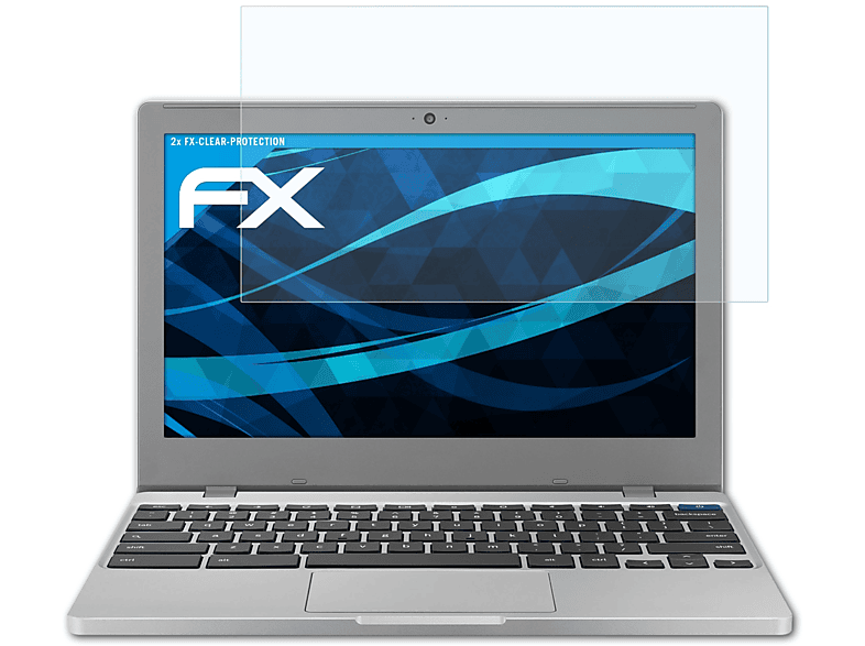 ATFOLIX 2x FX-Clear Displayschutz(für Samsung Chromebook 4 (11.6 inch))