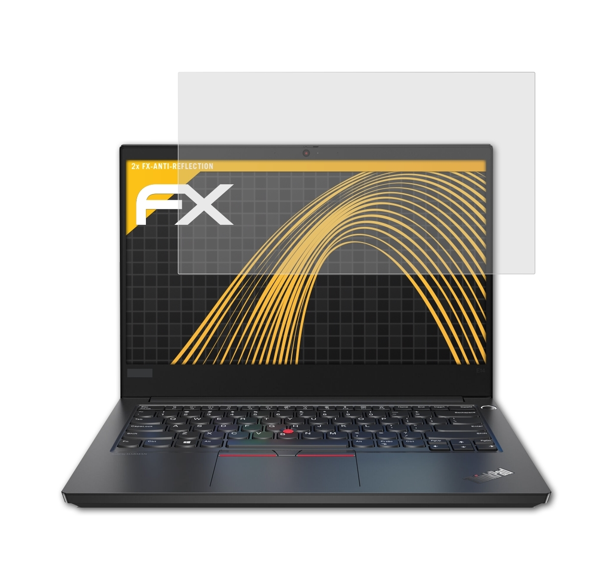 ATFOLIX 2x FX-Antireflex Displayschutz(für ThinkPad E14) Lenovo