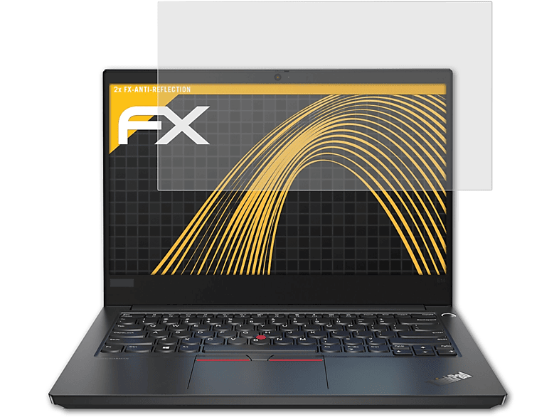 ATFOLIX 2x FX-Antireflex Displayschutz(für Lenovo ThinkPad E14)