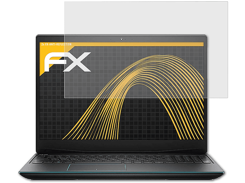 ATFOLIX 2x FX-Antireflex Displayschutz(für Dell G5 SE)