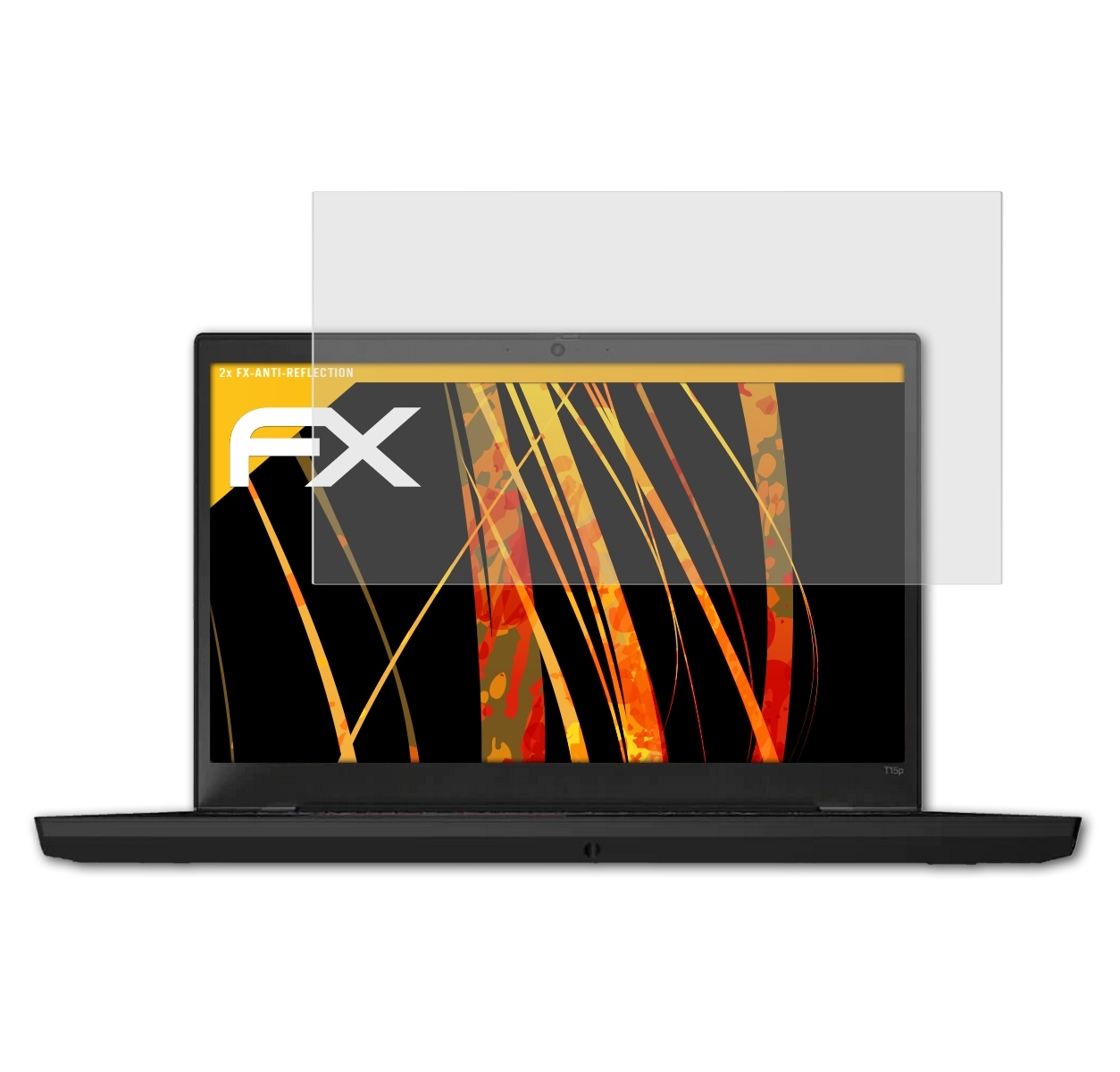 Lenovo T15p) ThinkPad 2x Displayschutz(für ATFOLIX FX-Antireflex