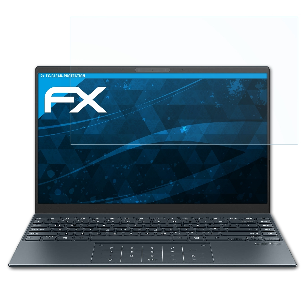 ATFOLIX 2x FX-Clear Displayschutz(für Asus 13 (UX325EA)) ZenBook