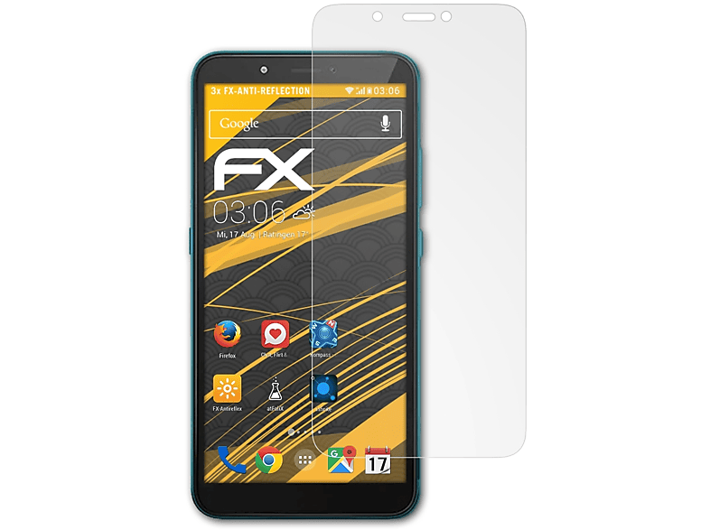 ATFOLIX 3x FX-Antireflex Displayschutz(für Nokia C2)
