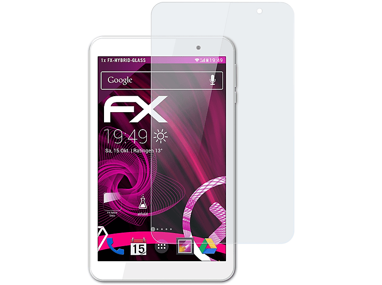 ATFOLIX FX-Hybrid-Glass T80 Wifi) Schutzglas(für Archos