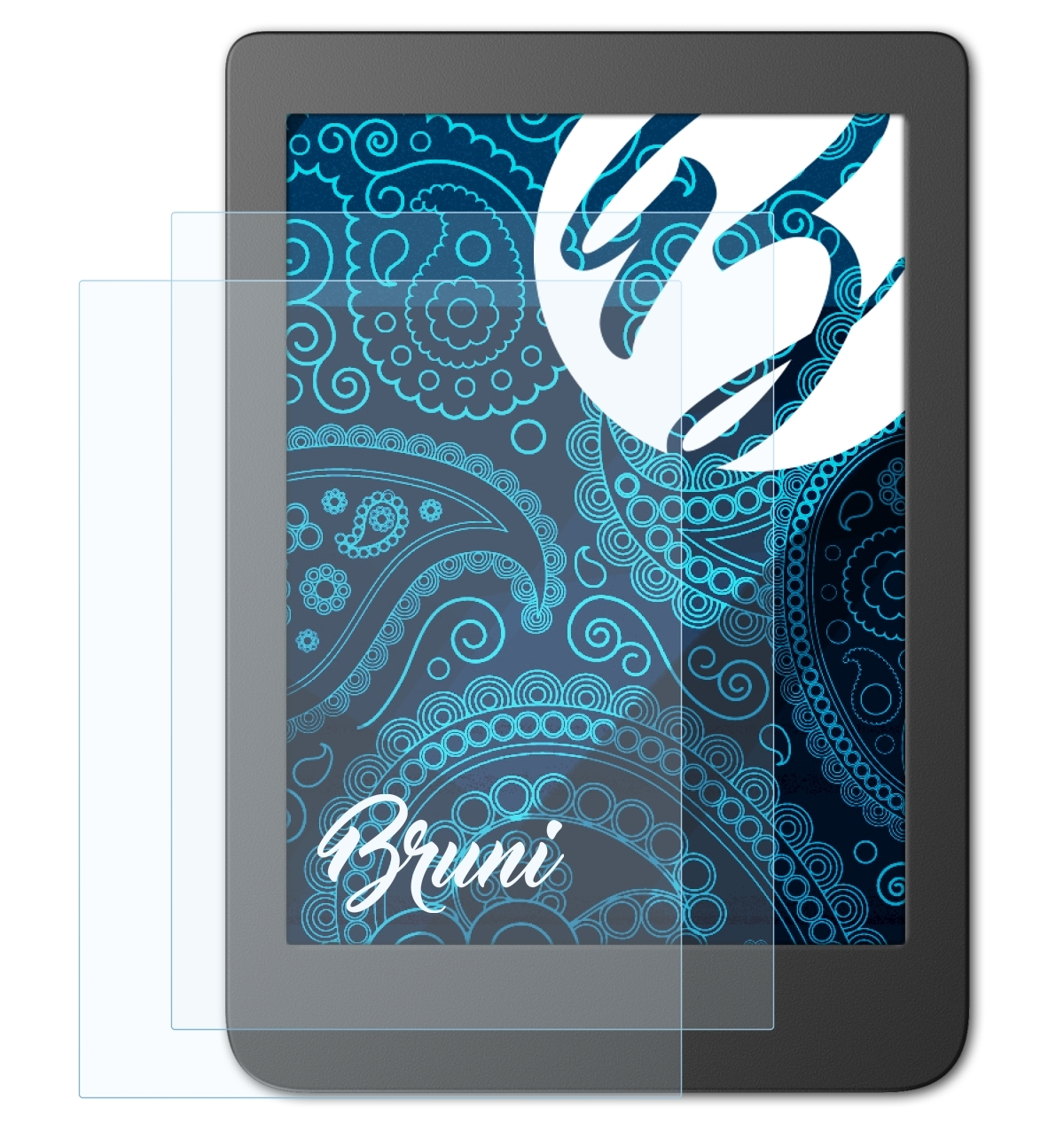 BRUNI 2x Basics-Clear Schutzfolie(für 2) Tolino Page