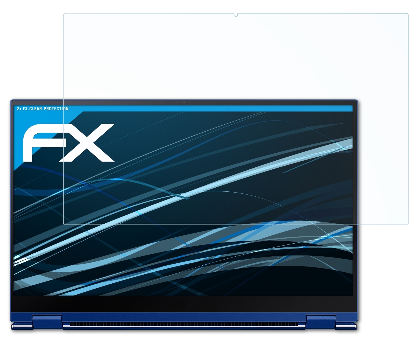 ATFOLIX 2x FX-Clear Book Flex (15 Samsung Displayschutz(für Galaxy inch))