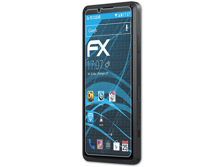 3x ATFOLIX Pro) Displayschutz(für Sony FX-Clear Xperia