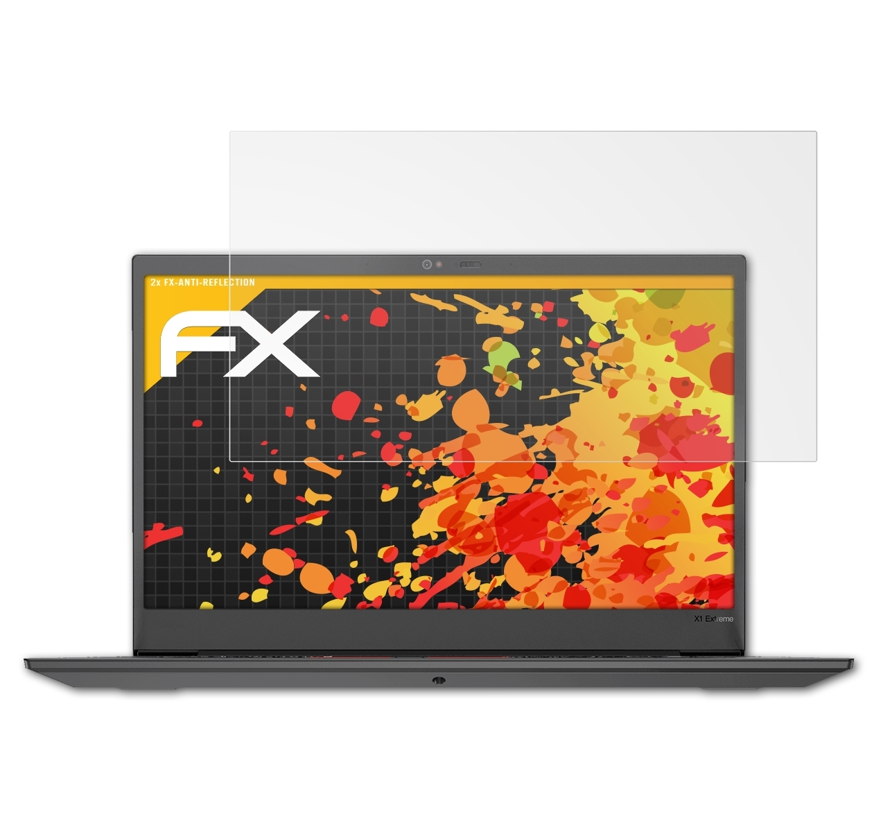ATFOLIX 2x Displayschutz(für (Gen ThinkPad X1 FX-Antireflex Extreme 2)) Lenovo