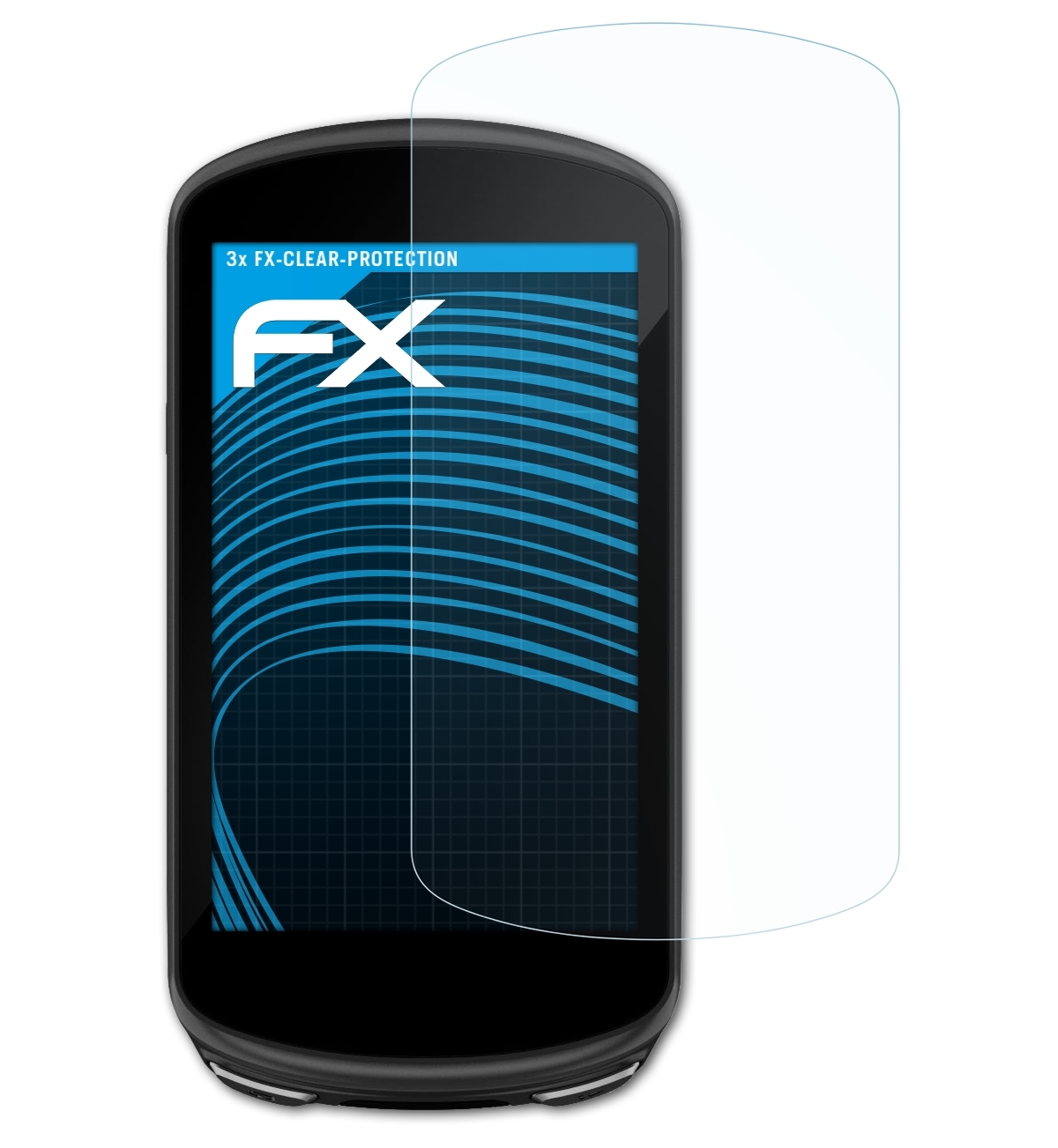 Plus) ATFOLIX 1030 3x FX-Clear Edge Garmin Displayschutz(für