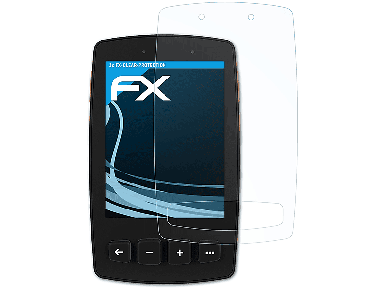 ATFOLIX 3x FX-Clear Displayschutz(für Bike) Trail TwoNav 2