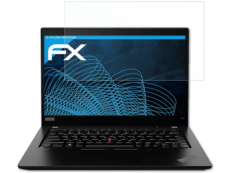 ATFOLIX 2x FX-Clear Displayschutz(für Lenovo ThinkPad X13)