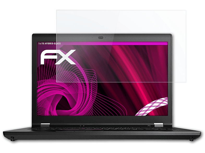 ATFOLIX FX-Hybrid-Glass Schutzglas(für Lenovo ThinkPad P73)