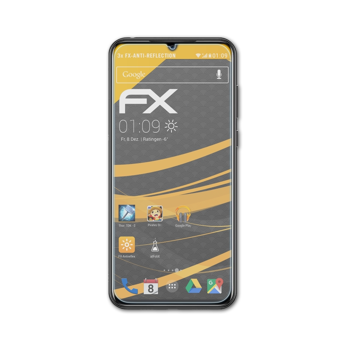 ATFOLIX 3x FX-Antireflex Displayschutz(für Doogee X95)