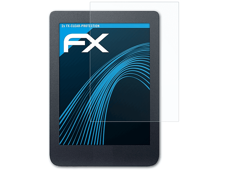 ATFOLIX 2x FX-Clear Displayschutz(für Kobo Nia) | Tabletschutzfolien