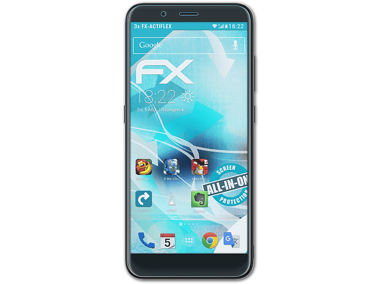 ATFOLIX 3x FX-ActiFleX Displayschutz(für Nokia C2 Tennen)