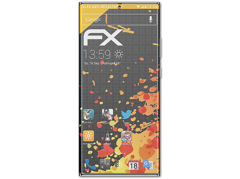 Galaxy Displayschutz(für 20 3x Ultra) Note Samsung ATFOLIX FX-Antireflex