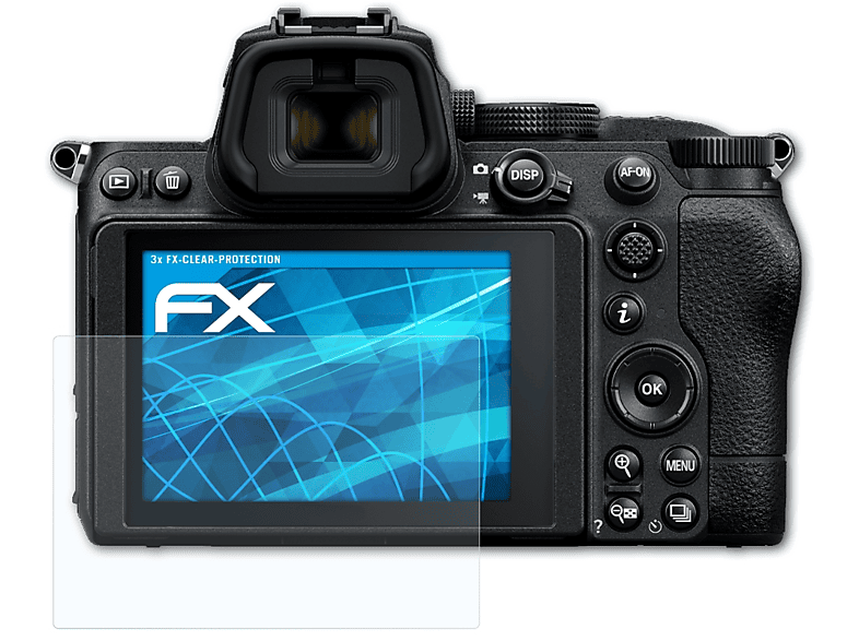 3x Z ATFOLIX FX-Clear 5) Displayschutz(für Nikon