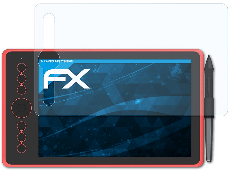 ATFOLIX 2x FX-Clear Displayschutz(für Huion Inspiroy Ink H320M)